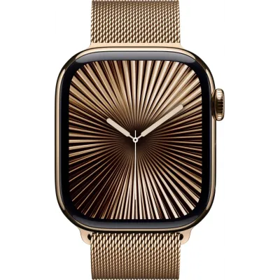 Умные часы Apple Watch Series 10 46mm Gold Titanium Case with Gold Milanese Loop