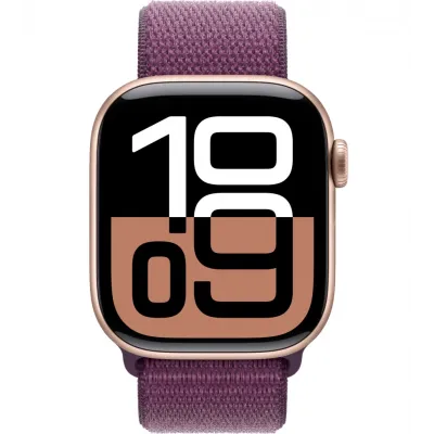 Умные часы Apple Watch Series 10 42mm Rose Gold Aluminum Case with Plum Sport Loop