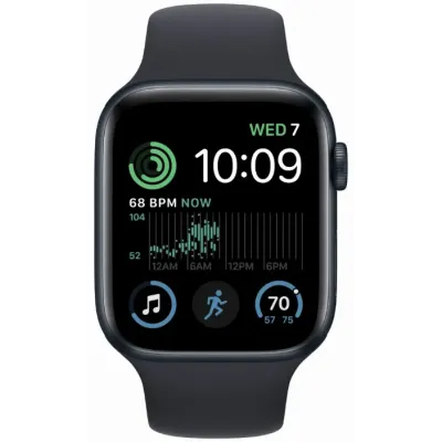 Смарт-часы Apple Watch Series SE 2022, 44 мм, M/L, Bluetooth, Midnight, черный