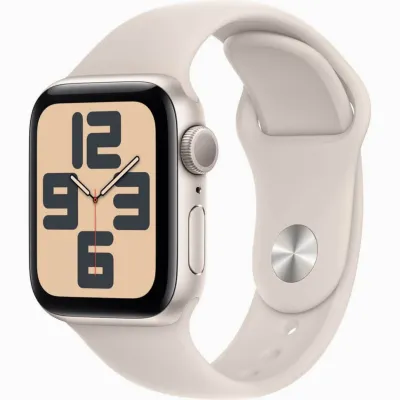 Смарт-часы Apple Watch SE 2023 (M/L), 40 мм, Bluetooth, Starlight, золотистый Смарт-часы Apple Watch SE 2023 (M/L), 40 мм, Bluetooth, Starlight, золотистый