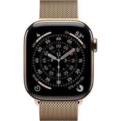 Умные часы Apple Watch Series 11 46mm Gold Titanium Case with Gold Milanese Loop (S/M)