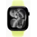 Смарт-часы Apple Watch Series 11, 46 мм, M/L, Jet Black Aluminium Case With Neon Yellow Sport Band, желтый