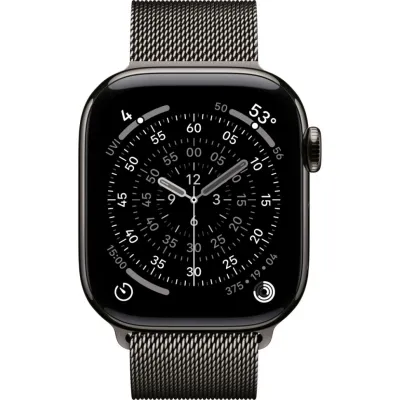 Умные часы Apple Watch Series 11 46mm Slate Titanium Case with Slate Milanese Loop (M/L)