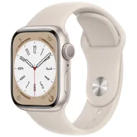 Смарт-часы Apple Watch Series 8 (M/L), 45 мм, Bluetooth, Starlight, бежевый