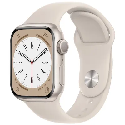 Смарт-часы Apple Watch Series 8 (M/L), 41 мм, Bluetooth, Starlight, бежевый