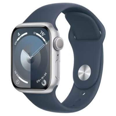 Смарт-часы Apple Watch Series 9 (M/L), 41 мм, Bluetooth, Silver, Серебристый