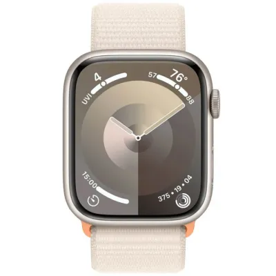 Умные часы Apple Watch Series 9 45mm Starlight Aluminum Case with Starlight Sport Loop Умные часы Apple Watch Series 9 45mm Starlight Aluminum Case with Starlight Sport Loop