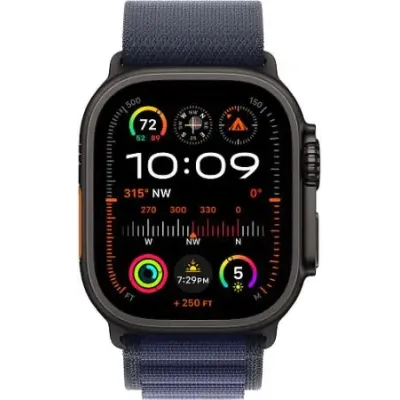Умные часы Apple Watch Ultra 2 2024 49mm Black Titanium Case with Navy Alpine Loop (L)