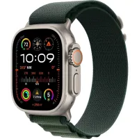 Смарт-часы Apple Watch Ultra 2, 49 мм, LTE, Natural Titanium, титановый корпус натурального цвета с ремешком Dark Green Alpine Loop (L) Смарт-часы Apple Watch Ultra 2, 49 мм, LTE, Natural Titanium, титановый корпус натурального цвета с ремешком Dark Green Alpine Loop (L)