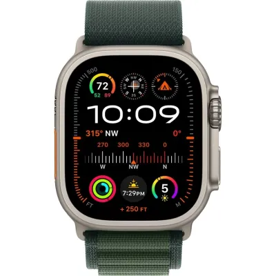 Умные часы Apple Watch Ultra 2 2024 49mm Natural Titanium Case with Dark Green Alpine Loop (L) Умные часы Apple Watch Ultra 2 2024 49mm Natural Titanium Case with Dark Green Alpine Loop (L)