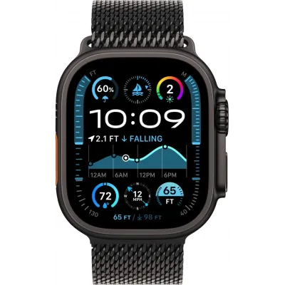 Умные часы Apple Watch Ultra 2 2024 49mm Black Titanium Case with Black Titanium Milanese Loop (S)
