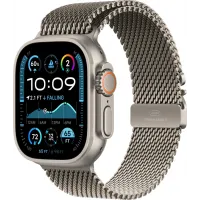 Смарт-часы Apple Watch Ultra 2 2024, 49 мм, LTE, Natural Titanium Case with Natural Titanium Milanese Loop (L), серый титан с серым титановым ремешком Смарт-часы Apple Watch Ultra 2 2024, 49 мм, LTE, Natural Titanium Case with Natural Titanium Milanese Loop (L), серый титан с серым титановым ремешком