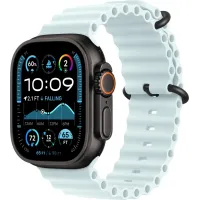 Смарт-часы Apple Watch Ultra 2 2024, 49 мм, LTE, Black Titanium Case with Ice Blue Ocean Band, черный титан с голубым ремешком