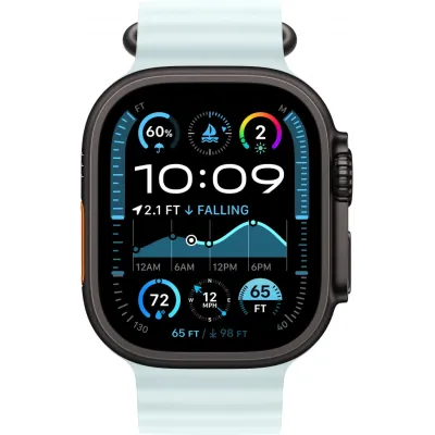 Умные часы Apple Watch Ultra 2 2024 49mm Black Titanium Case with Ice Blue Ocean Band