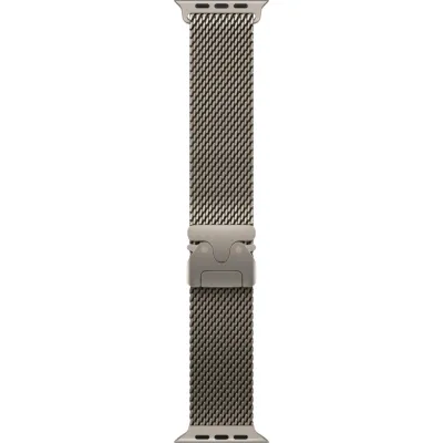 Apple Watch Ultra 3 49 мм Natural Titanium, Natural Milanese Loop (L)