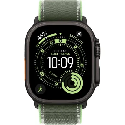 Умные часы Apple Watch Ultra 3 2025 49mm Black Titanium Case with Green/Neon Trail Loop (S/M)