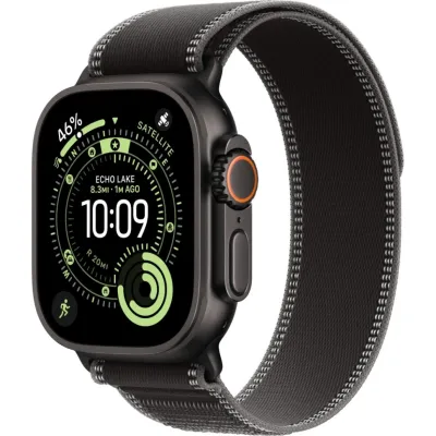 Смарт-часы Apple Watch Ultra 3, 49 мм, M/L, LTE, Black Titanium, титан черный с черно-угольным ремешком Trail Loop Смарт-часы Apple Watch Ultra 3, 49 мм, M/L, LTE, Black Titanium, титан черный с черно-угольным ремешком Trail Loop