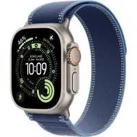 Смарт-часы Apple Watch Ultra 3, 49 мм, LTE, Natural Titanium, (M/L) титан натуральный с сине-голубым ремешком Trail Loop Смарт-часы Apple Watch Ultra 3, 49 мм, LTE, Natural Titanium, (M/L) титан натуральный с сине-голубым ремешком Trail Loop