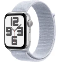 Смарт-часы Apple Watch SE 2024 44mm, Bluetooth, Silver/Blue Cloud, серебристый/голубой